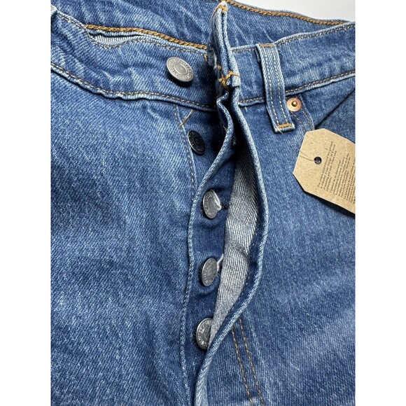 Levi's 501 Jeans Womens 32 X 26 Cropped Straight Leg High Rise Distressed - Picture 14 of 15